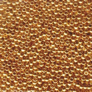 Miyuki 8/0 seedbead ”191” 24 karat Goldplated, 5 gr