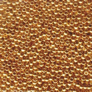 Miyuki 15/0 seedbead ”191” 24 karat Goldplated, 5 gr