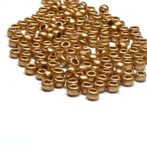 Tjeckisk seedbead 8/0 ”01710E” Etched Aztec Gold 10 gr