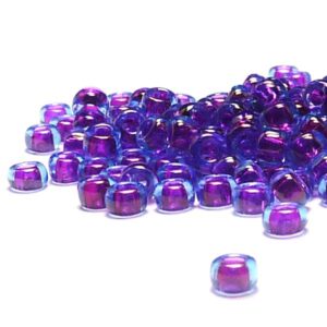 Miyuki 11/0 seedbead ”352” Fuchsia Lined Aqua Luster, 10 gr