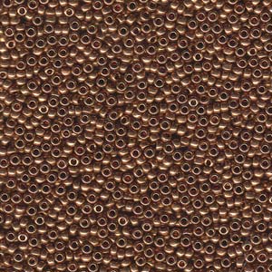 Miyuki 15/0 seedbead ”457L” Metallic Light Bronze, 10 gr