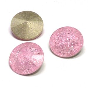 A1122 Aurora Crystal Rivoli Light Rose Ice 14 mm