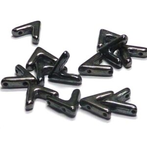 AVA® bead ”23980-14400” Jet Hemtite, 10*4 mm, 5 st