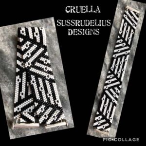 Mönsterbeskrivning – armbandet ”Cruella” i peyote PDF-fil