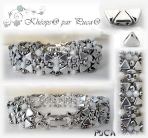 Gratismönster armband ”Clara” Khéops® par Puca®, PDF-fil