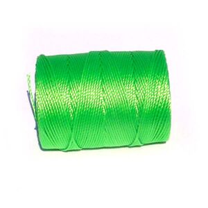 C-Lon bead cord – neongrön, 0,5 mm, ca 80 meter
