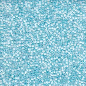 Delica 11/0 ”DB078” Lined Aqua Mist 5 gr