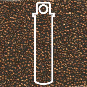 Delica 11/0 ”DB1051” Matt metallic bronze gold iris 5 gr