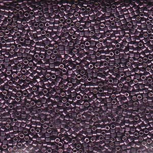Delica 11/0 ”DB1850” Duracoat Galvanized Eggplant 5 gr