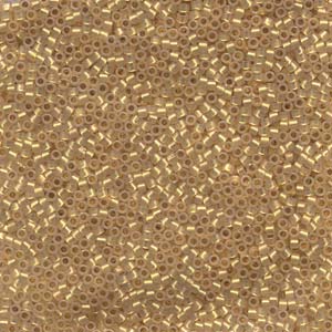 Delica 11/0 ”DB230” 24 Karat Gold Lined Opal 5 gr