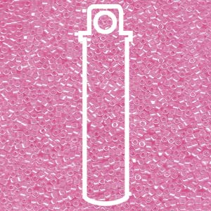 Delica 11/0 ”DB246” Crystal Lined Dark Pink 5 gr