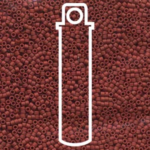 Delica 11/0 ”DB378” Matte Metallic Dark Maroon 5 gr