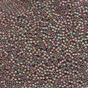 Delica 11/0 ”DB380” Matte Metallic Green – Pink 5 gr