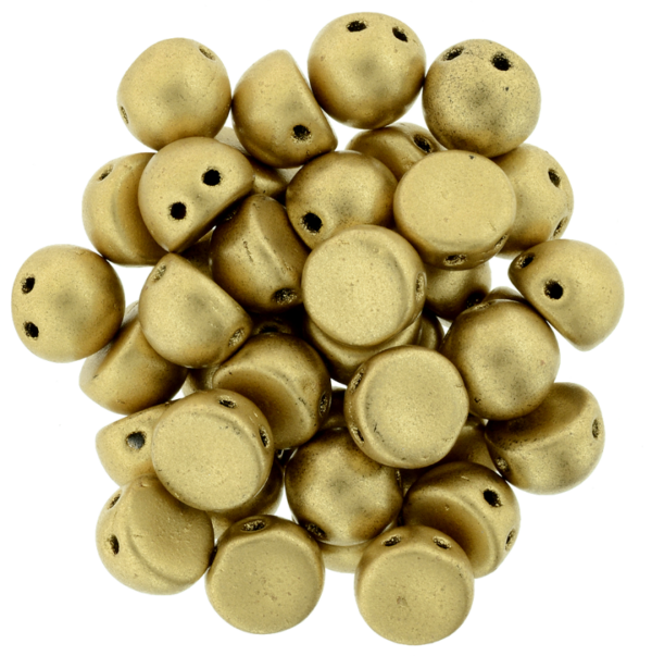 CzechMates® Cabochon "01710" Aztec Gold 2-håls 7 m