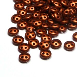 CzechMates® QuadraLentil Matte Metallic Antique Copper ”K0175” 6