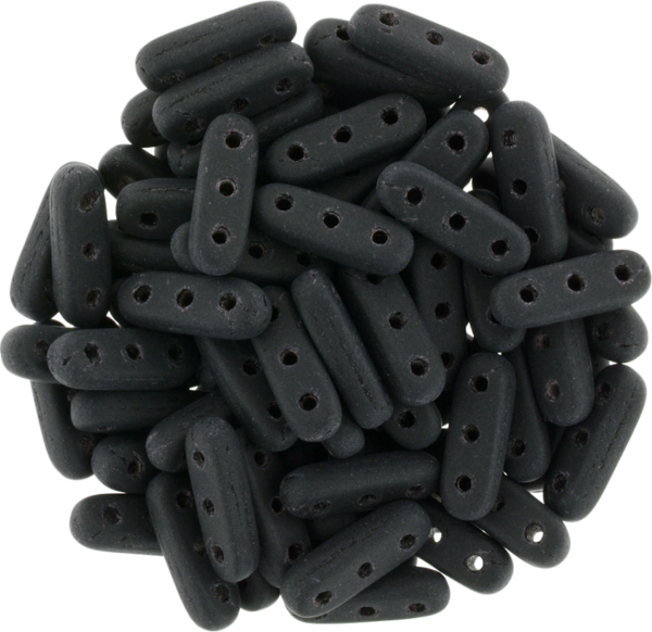 CzechMates® Beam "23980-84110" Jet Matted 3-håls 10*3 mm, 2