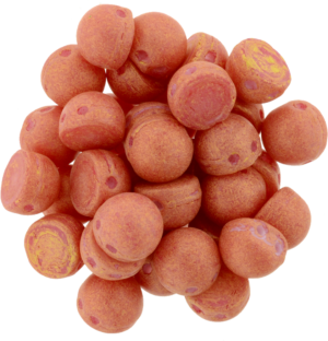 CzechMates® Cabochon ”S1002WH” Pacifica Strawberry 2-håls 7 mm,