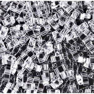 Half Tila Bead ”HTL131” Crystal 5*2,5*1,9 mm 5 gr