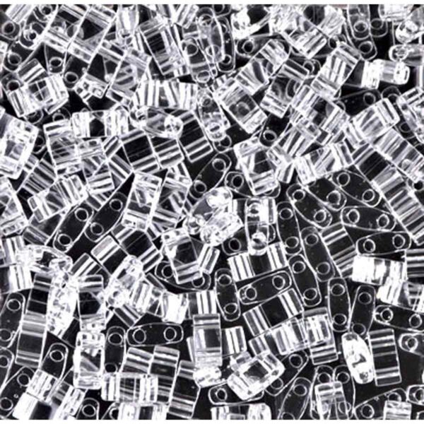 Half Tila Bead "HTL131" Crystal 5*2,5*1,9 mm 5 gr
