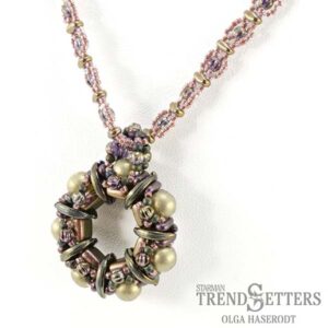 Gratismönster** halsband ”Windflower” Olga Haserodt PDF-fil