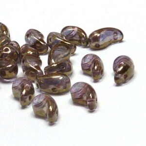 Zoliduo ”00030-90215” Crystal Luster Gold vänster 8*5 mm 20st