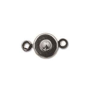 Ball & Socket clasp, lås silverfärgat 7 mm, 3 st