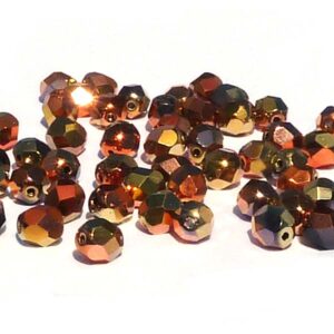 Jet California Gold Rush ”23980-98542” firepolished 6 mm 50 st