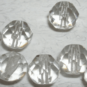 Crystal – 8 mm firepolish facetterad 10 st