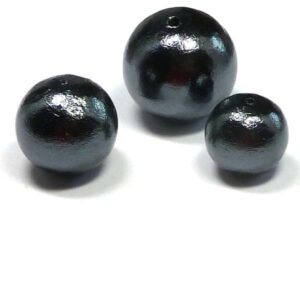 Miyuki Cotton pearl – bomullspärla ”Black” 20 mm 1 st