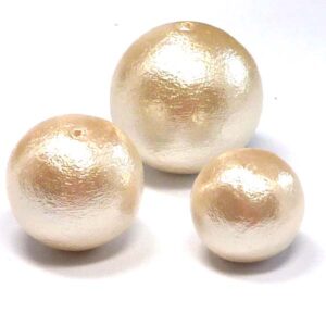 Miyuki Cotton pearl – bomullspärla ”Off-White” 20 mm 1 st
