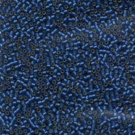 Delica 11/0 ”DB693 ”Silverlined Blue Half Matt Dyed 5 gr