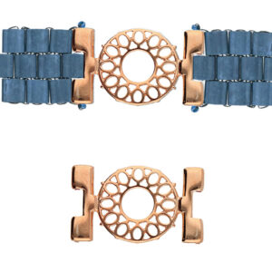 Cymbal element – Detis connector f Tilabead, roséguld, 1 st