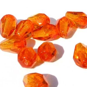 Fire opal facetterad droppe 7*5 mm, 20 st