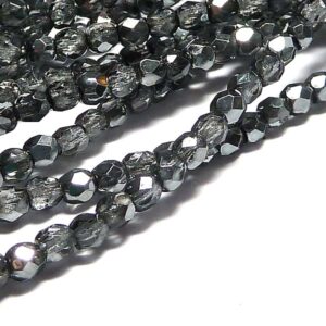 Earthtone metallic ice ”00030-67437” firepolish facetterad 4