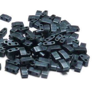 Half Tila Bead ”HTL2001” Matted Gunmetal, 5*2,5*1,9 mm 5 gr