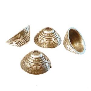 Pärlhatt ”inka” i antiksilver, 11*5 mm,  10 st
