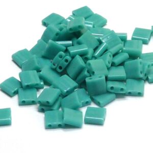 Tila Bead ”TL412” Opaque Turquoise Green 5*5*1,9 mm 5 gr