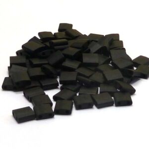 Tila Bead ”TL401F” Black Matted 5*5*1,9 mm 5 gr