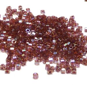 Delica 11/0 Hexcut ”DBC088” Berry Lined Topaz AB 5 gr