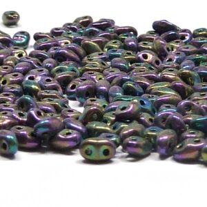 Miniduo® ”23980-21495” Jet Iris Purple 2*4 mm, 10 gr