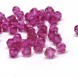 Fuchsia MC machine cut bicone 4 mm ”70350” 144 st