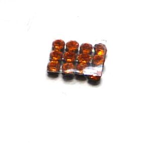 40001 Swarovski Crystal Mesh ”Tangerine” ca 2,7 mm 12 st