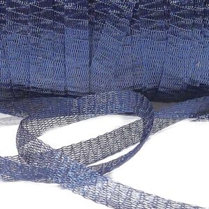 Midnight blue wirelace – mesh,  6 mm bred, 1 m