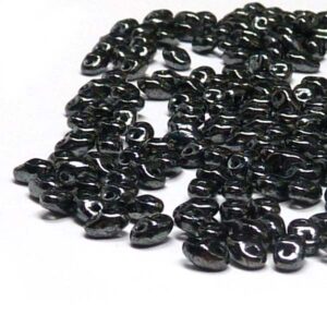Miniduo® ”23980-14400” Jet Hematite 2*4 mm, 10 gr