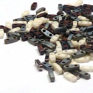 Quarter Tila Bead ”QTLMix203” Old America 5*1,2*1,9 mm