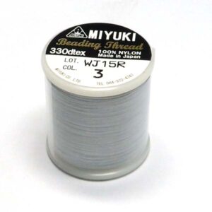 Miyuki pärltråd ”B” nr 3 Silver 50 m