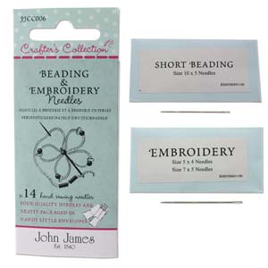 John James pärlnålar – Beading & Embroidery, 14 st