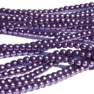 Shiny Deep Lilac ”24769” rund druks 3 mm, 150 st