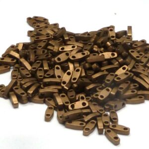 Quarter Tila Bead ”QTL2006” Matted Metallic Dark Bronze 5*1,2*1,