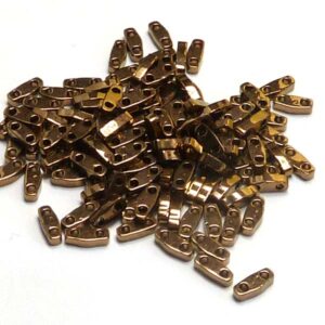 Quarter Tila Bead ”QTL457” Metallic Dark Bronze 5*1,2*1,9 mm